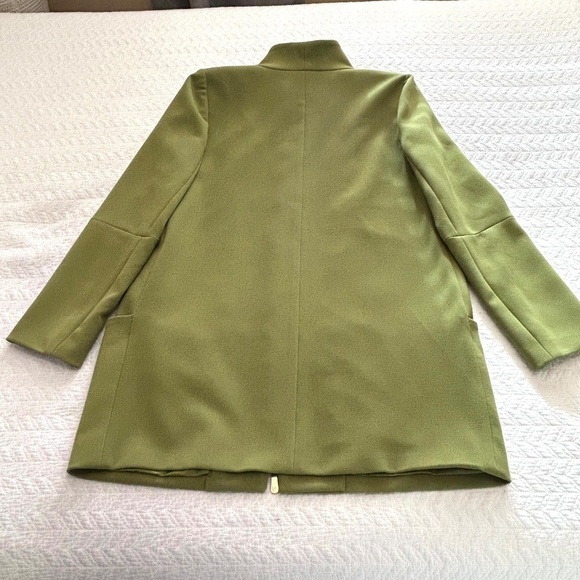 Vince Camuto Zip Front Funnel Neck 3/4 Length Jacket in Pistachio Green Size L - Picture 8 of 17